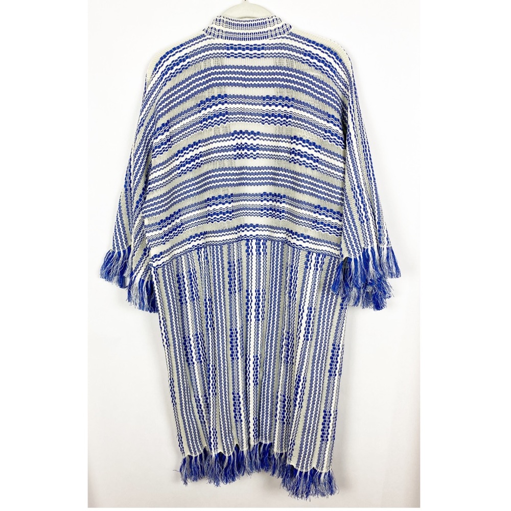 Tory Burch Open Front Fringe Cardigan - Picture 3 of 7